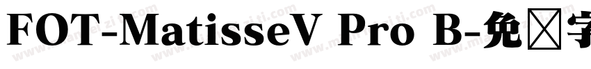 FOT-MatisseV Pro B字体转换